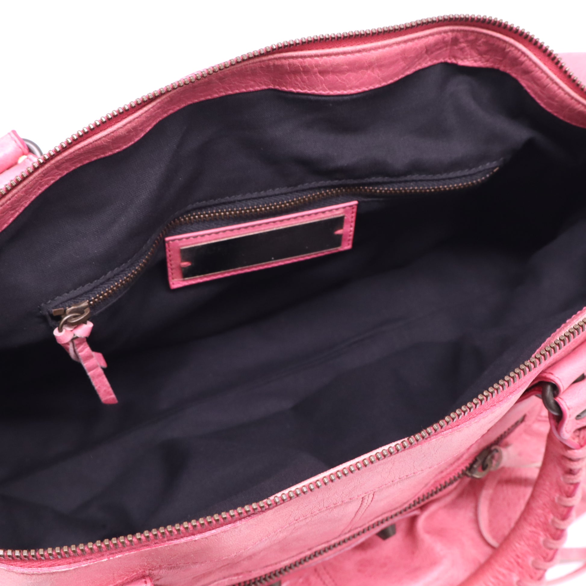 Balenciaga Bubblegum Lambskin Leather Weekender Bag LDM-1693