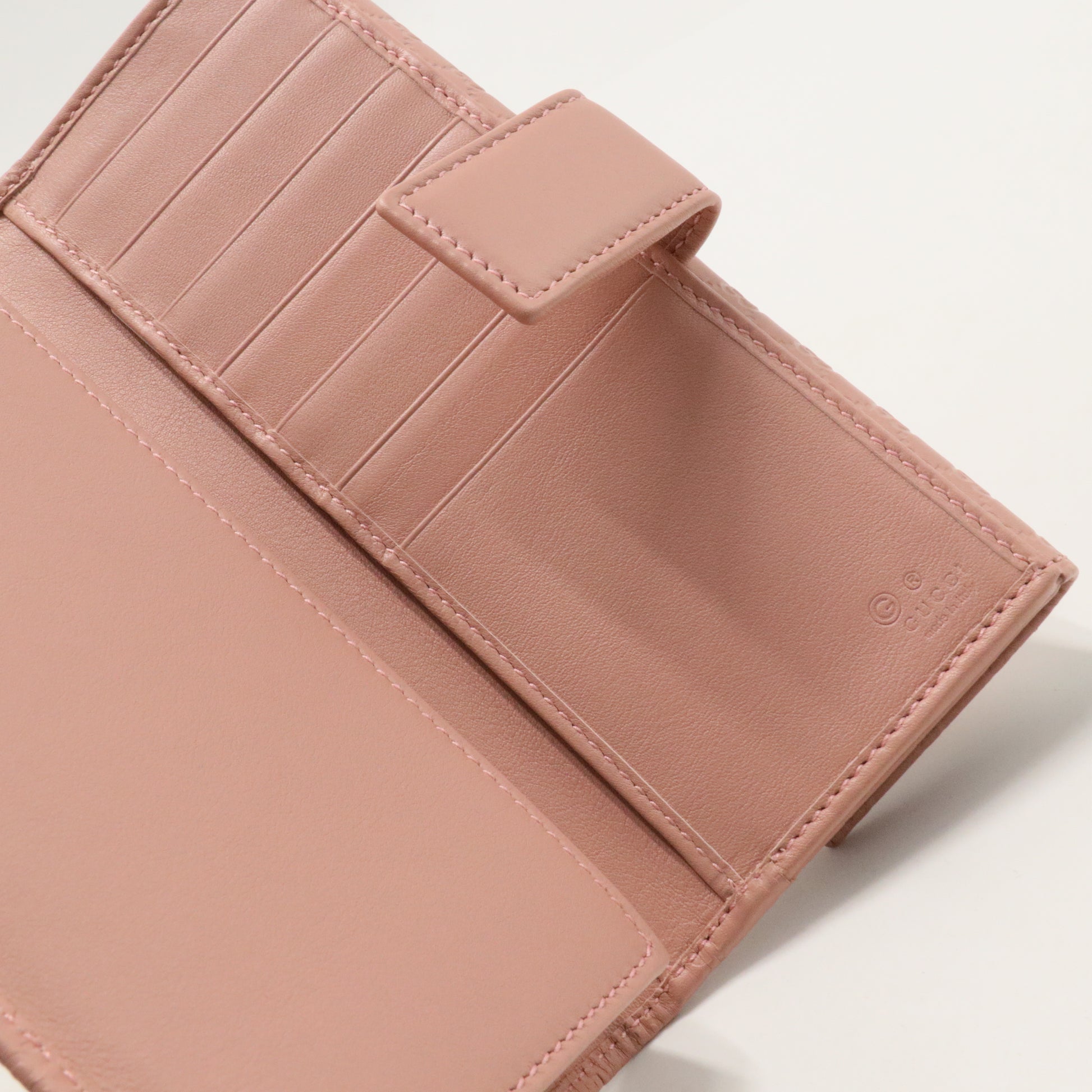 Microguccissima Continental Flap Wallet Soft Pink