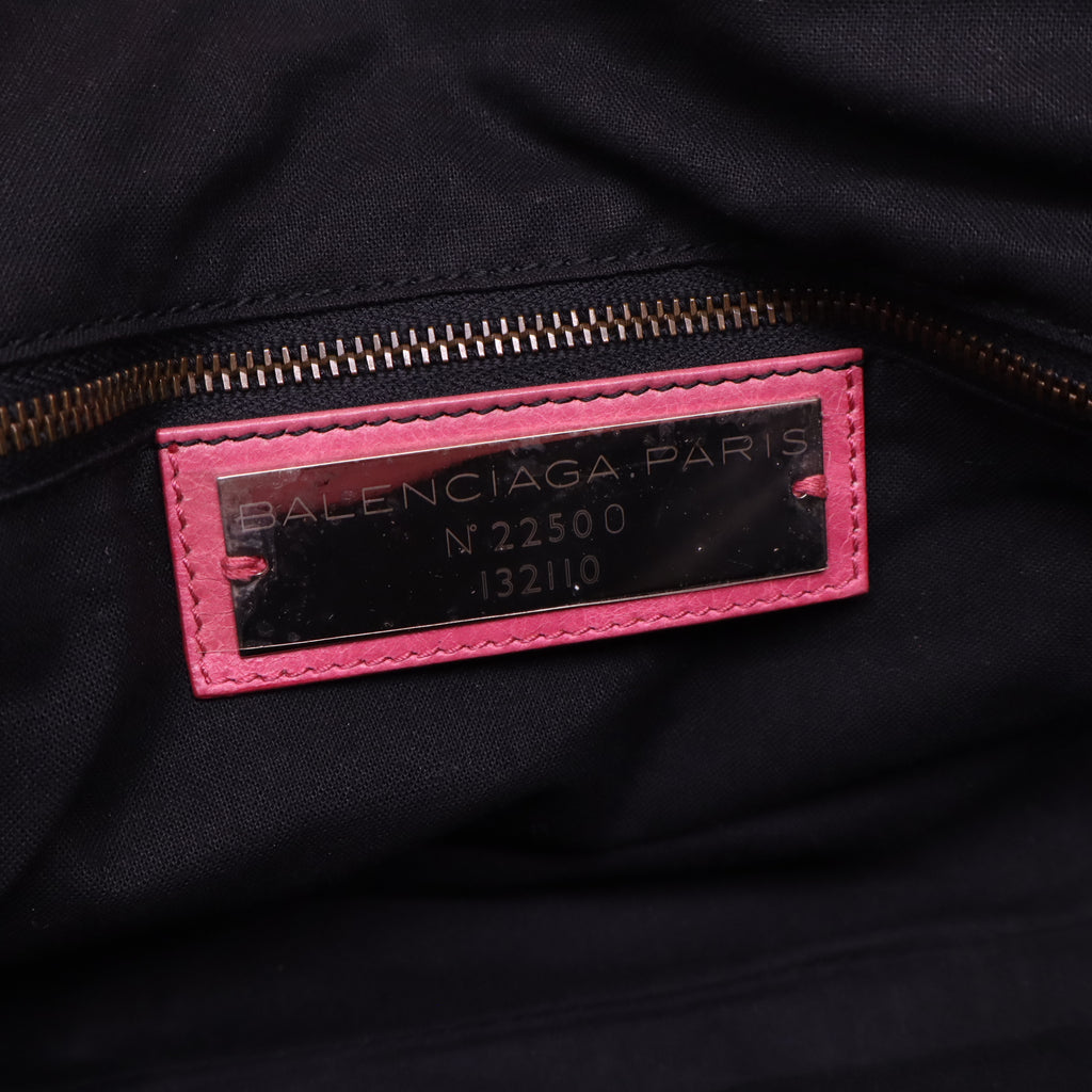 Balenciaga Bubblegum Lambskin Leather Weekender Bag LDM-1693