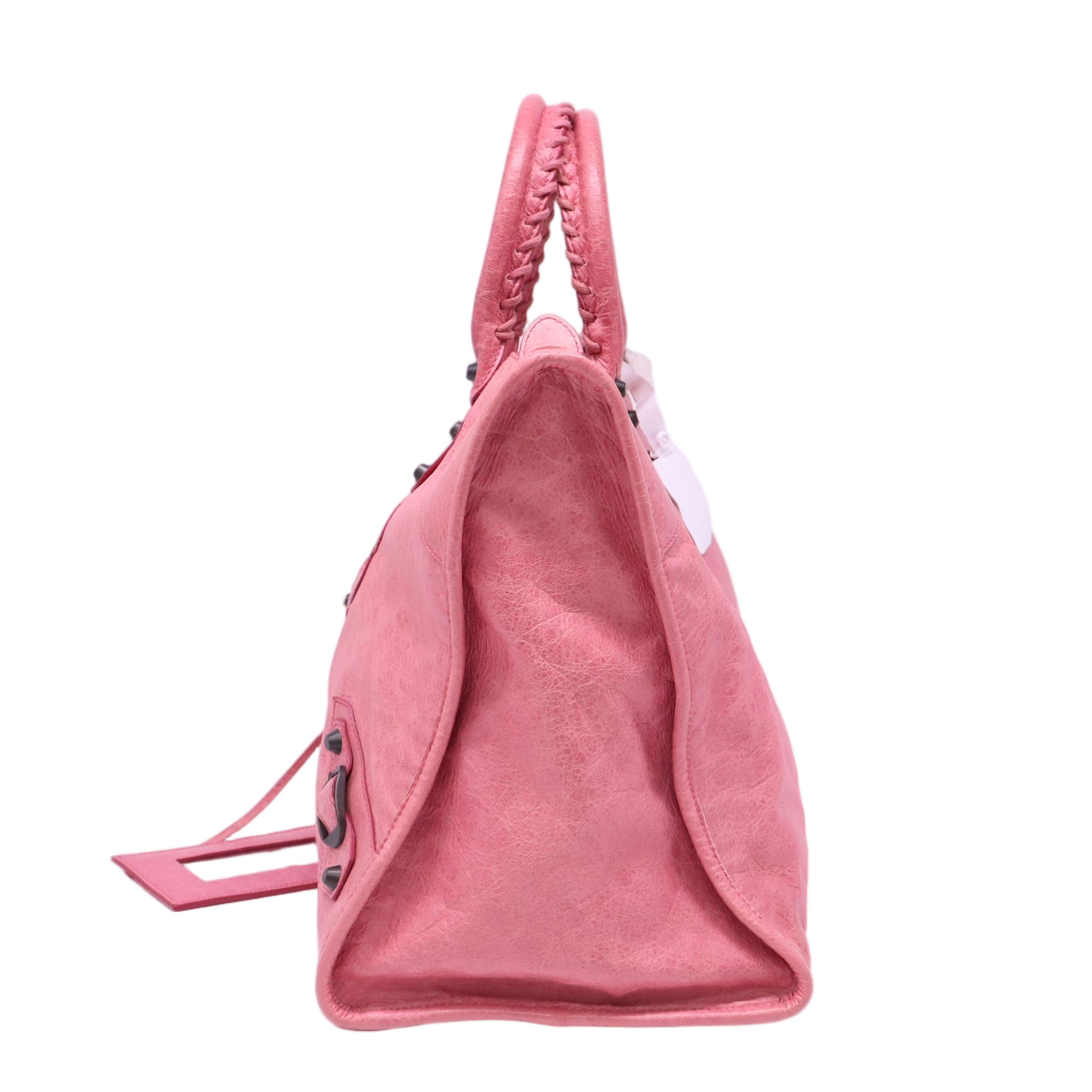 Balenciaga Bubblegum Lambskin Leather Weekender Bag LDM-1693