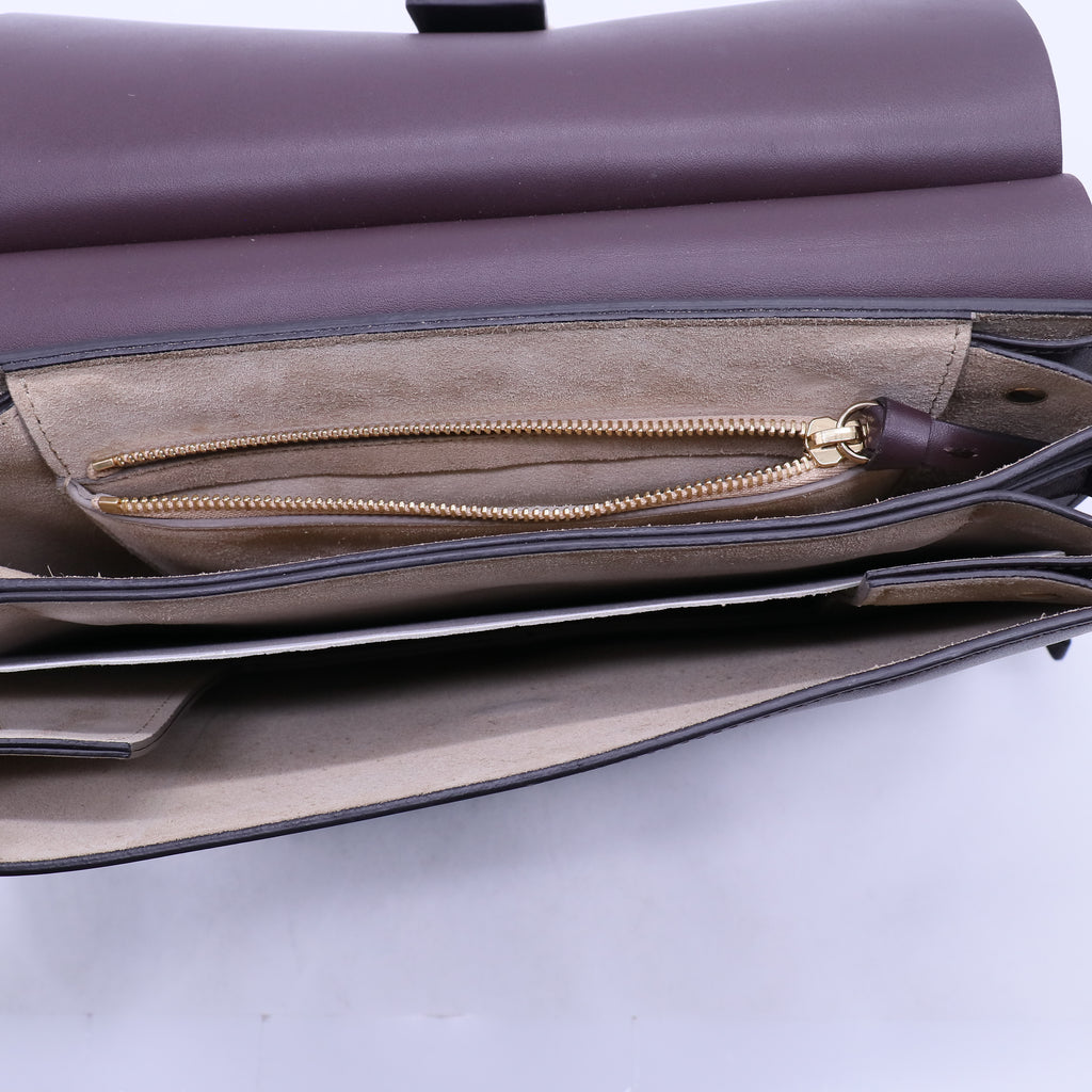 Suede Calfskin Medium Faye Shoulder Bag Tobacco B21734