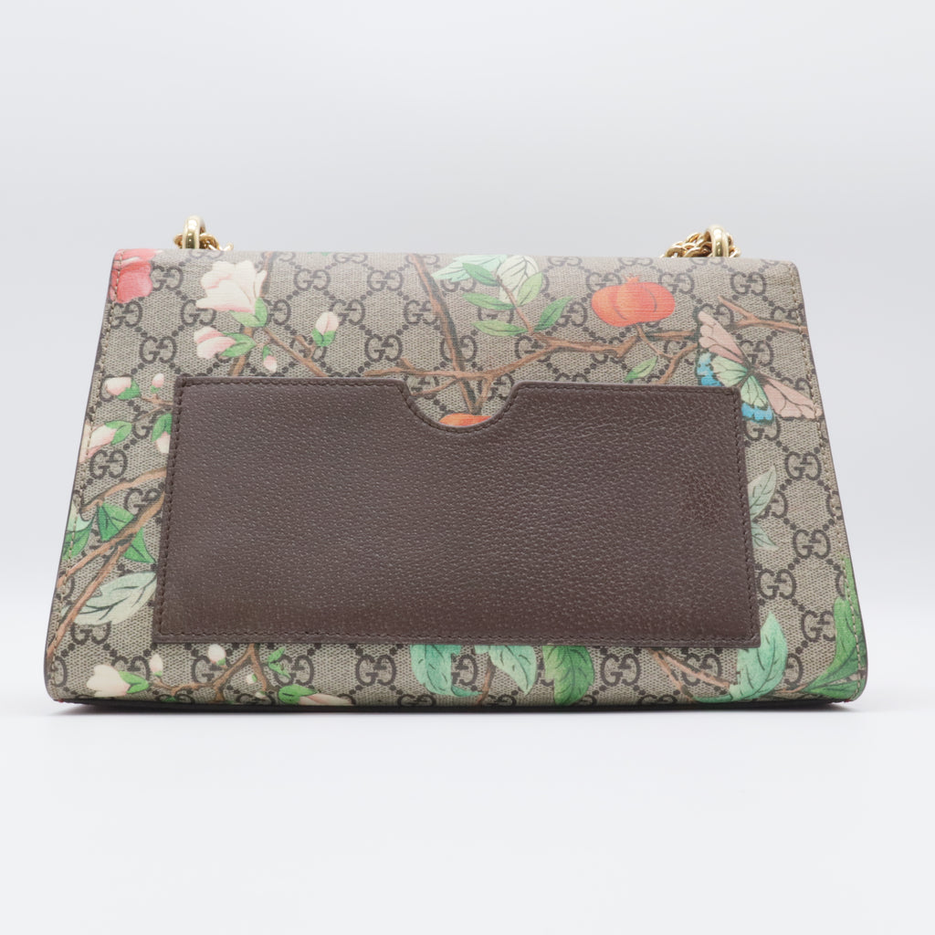 Padlock Shoulder Bag Tian Print GG Coated Canvas Medium twins