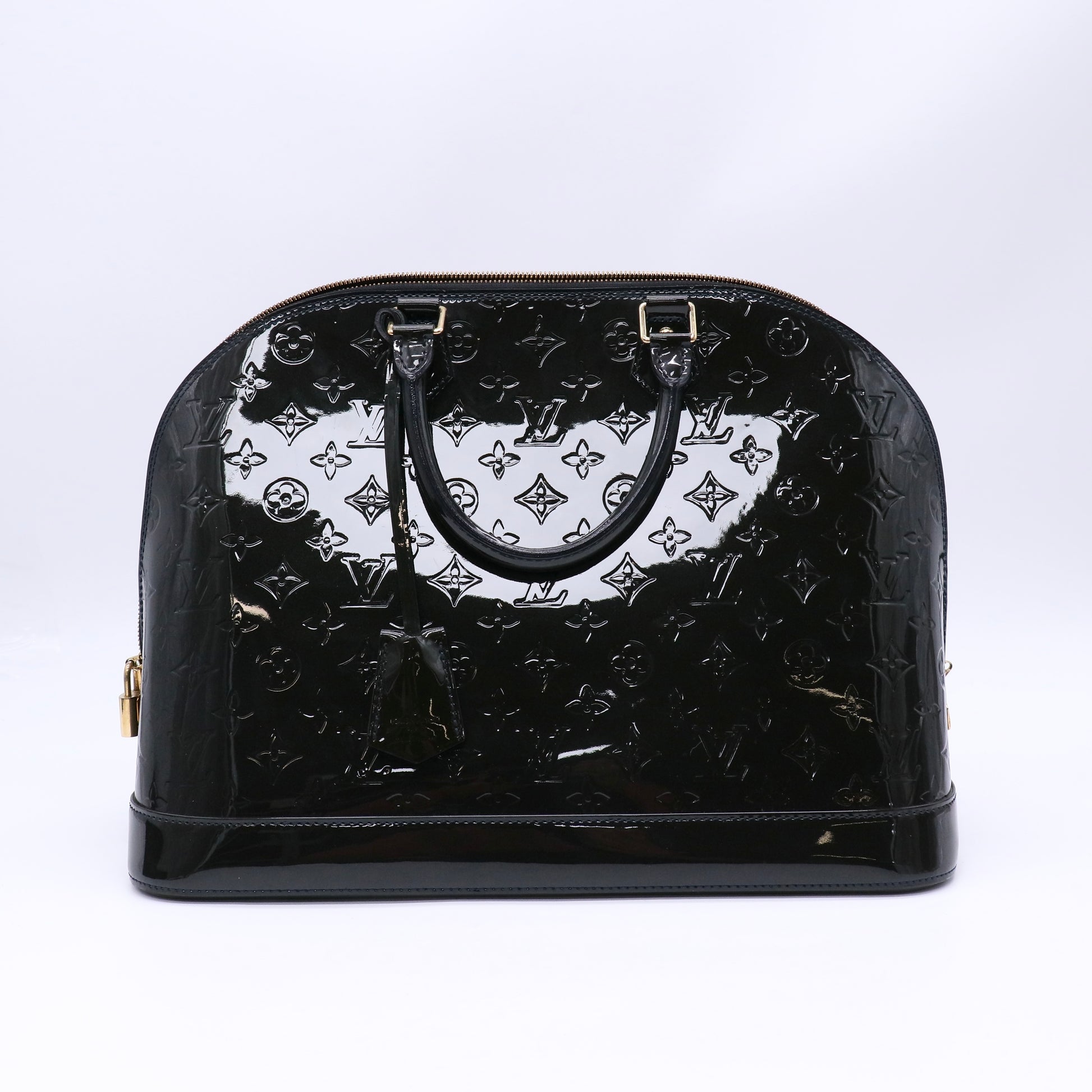 Alma Handbag Monogram Vernis GM Twins B22890