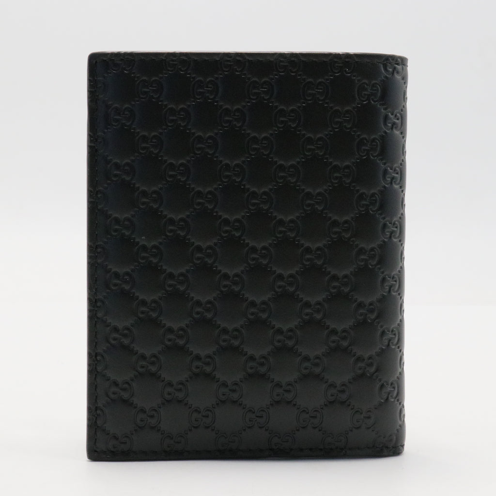 Microguccissima Pattern Leather Bifold Wallet