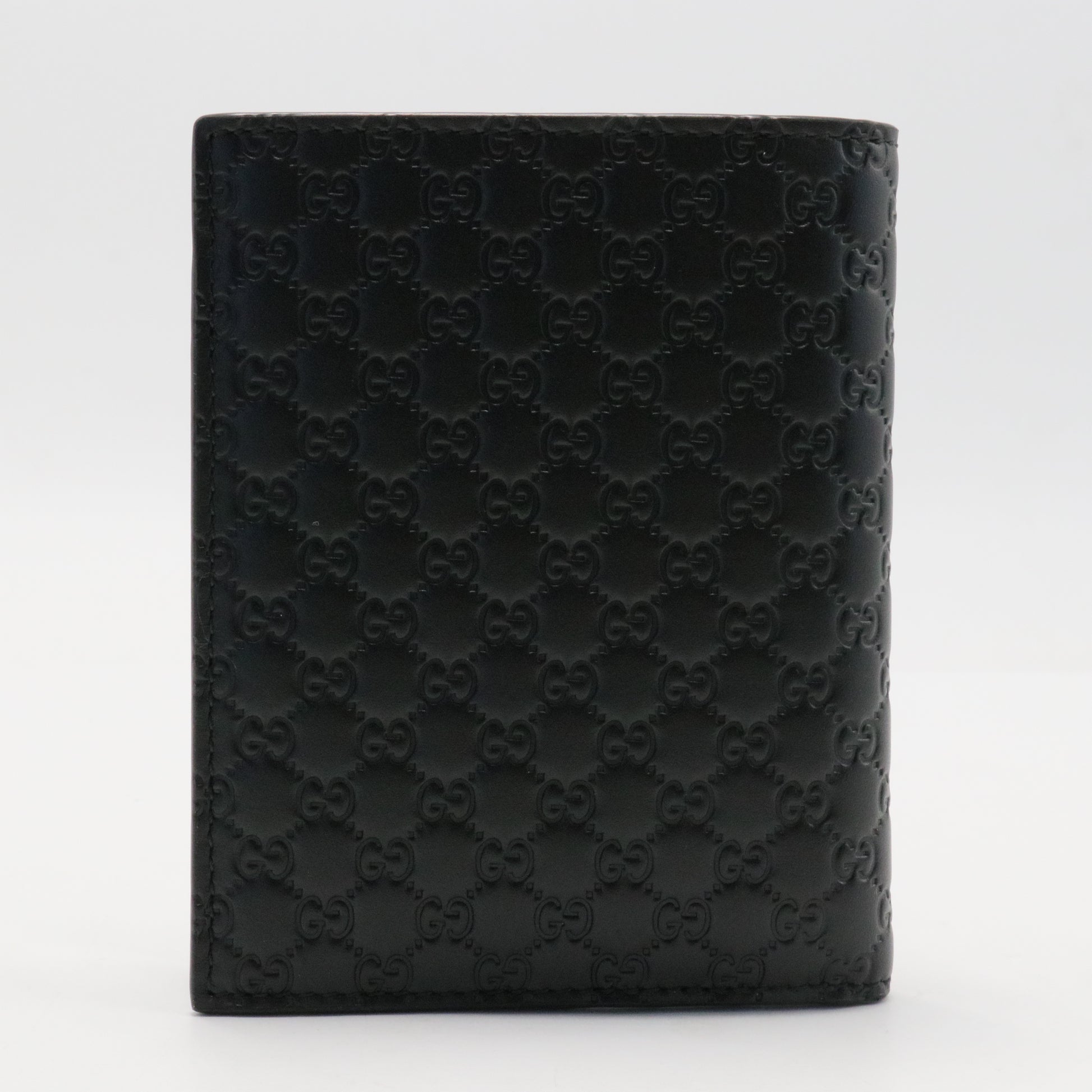 Microguccissima Pattern Leather Bifold Wallet