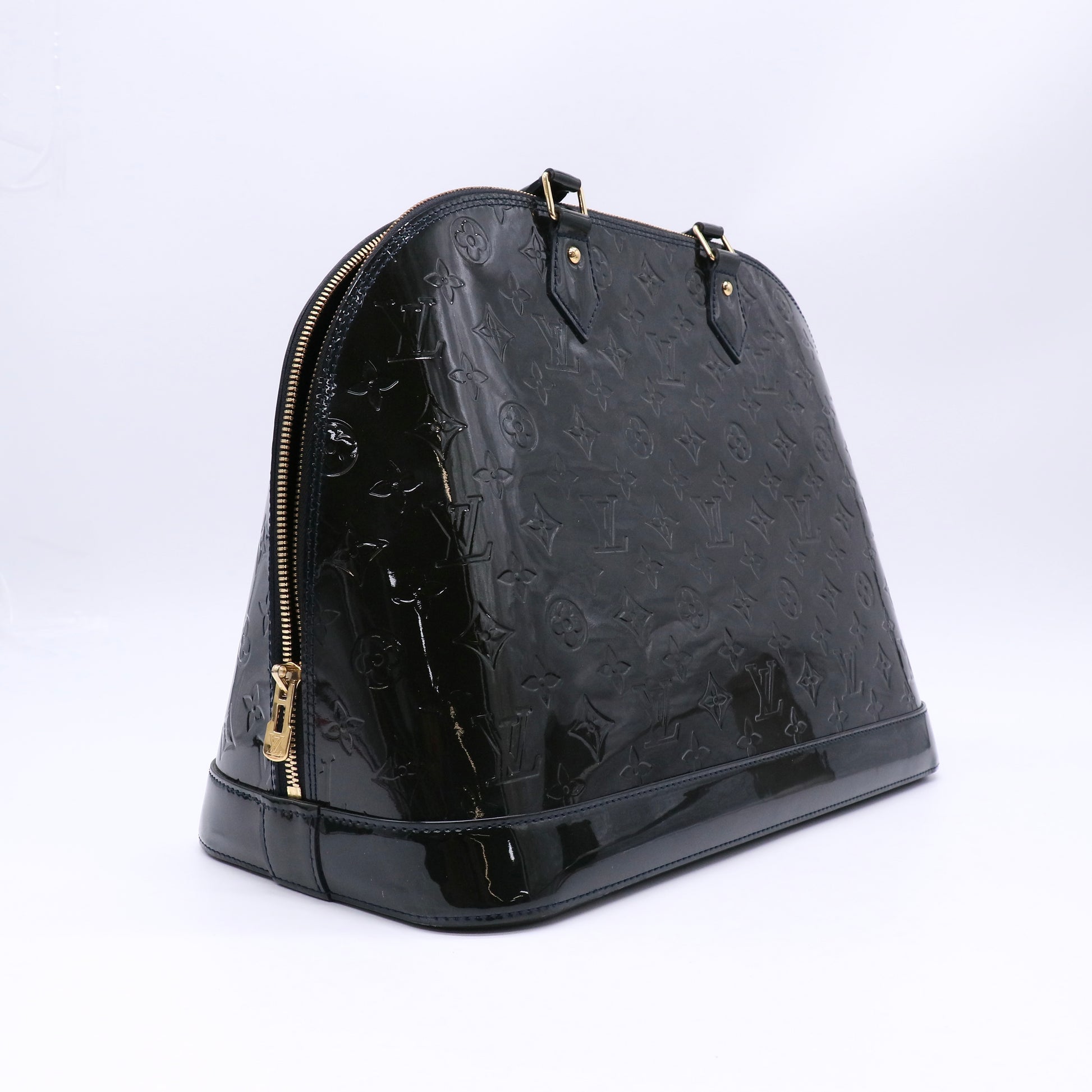 Alma Handbag Monogram Vernis GM Twins B22890