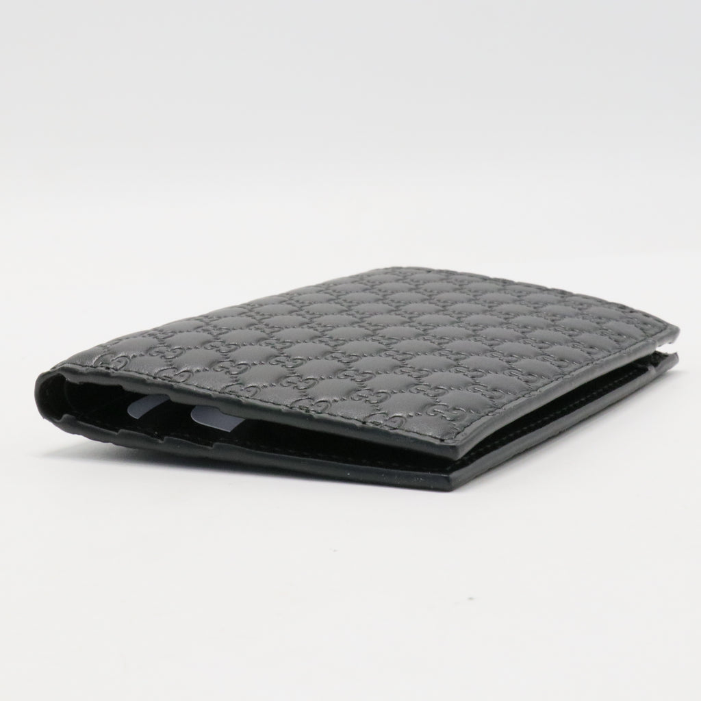 Microguccissima Pattern Leather Bifold Wallet
