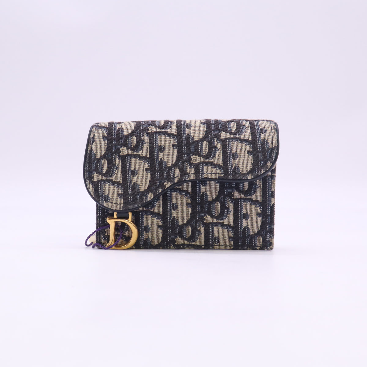 Dior Saddle Flap Card Holder twins LDJ6402