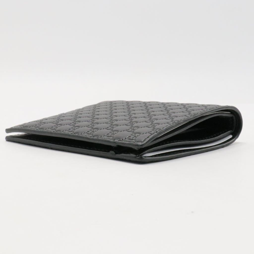 Microguccissima Pattern Leather Bifold Wallet