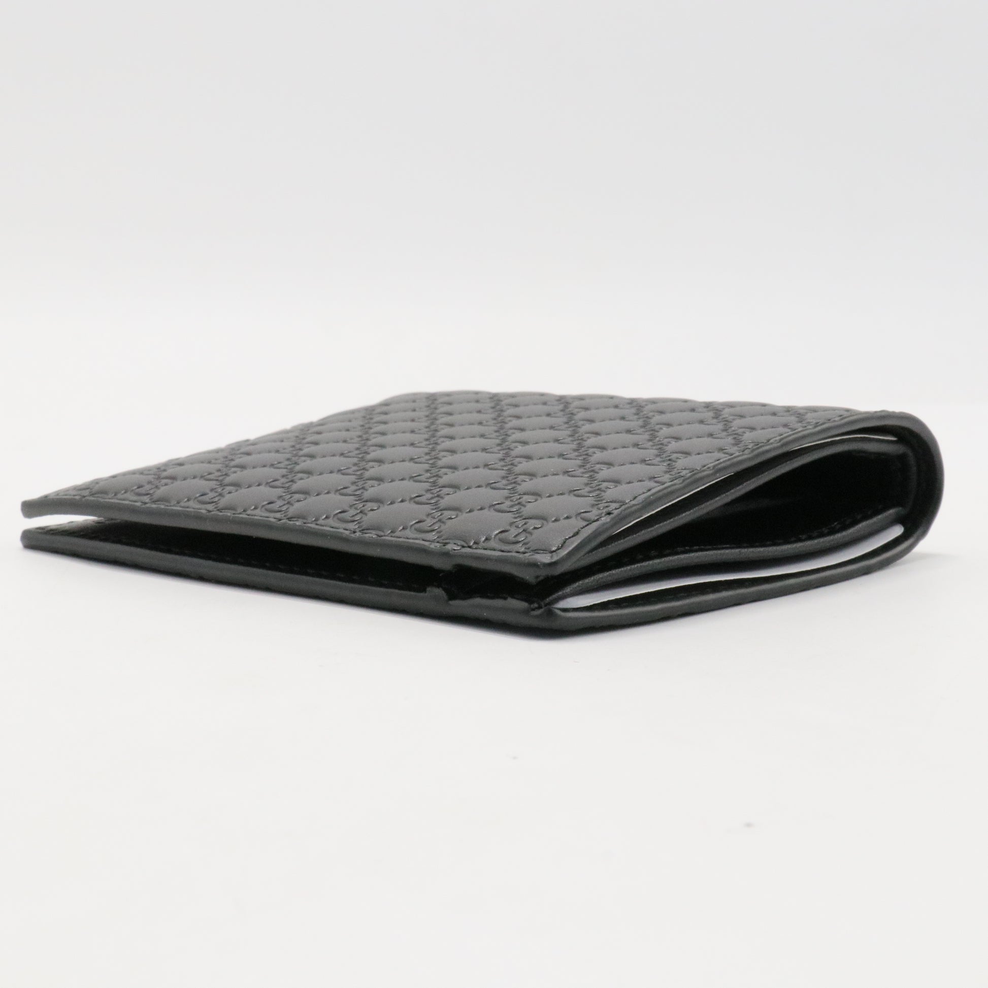Microguccissima Pattern Leather Bifold Wallet