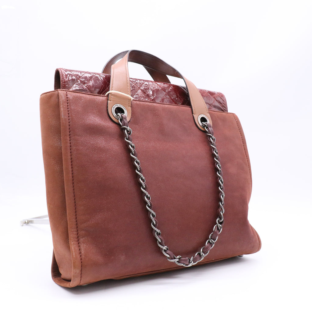Chanel In The Mix Burgundy Tote Large twins LDJ4697