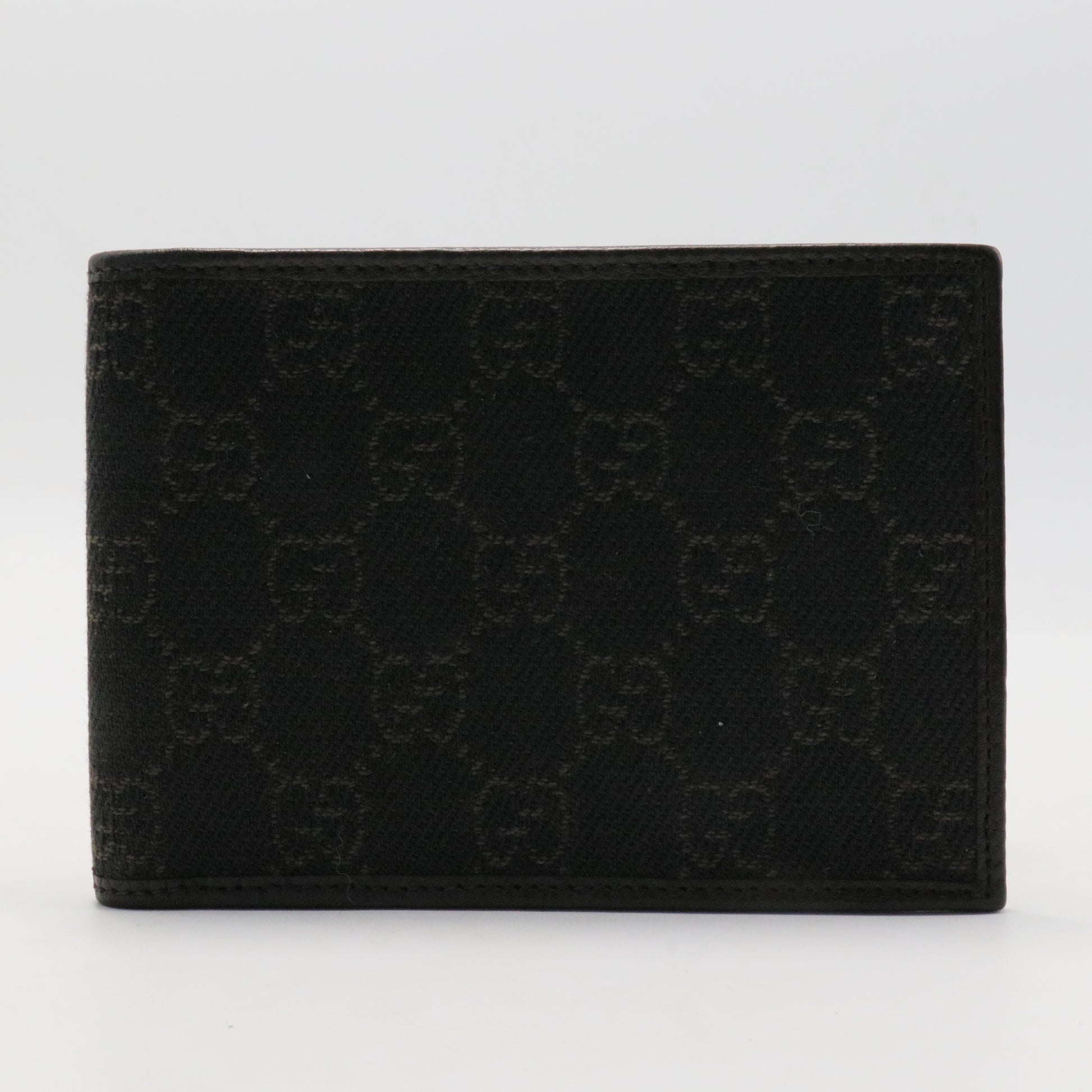 Nylon Monogram Bi-Fold Wallet Black