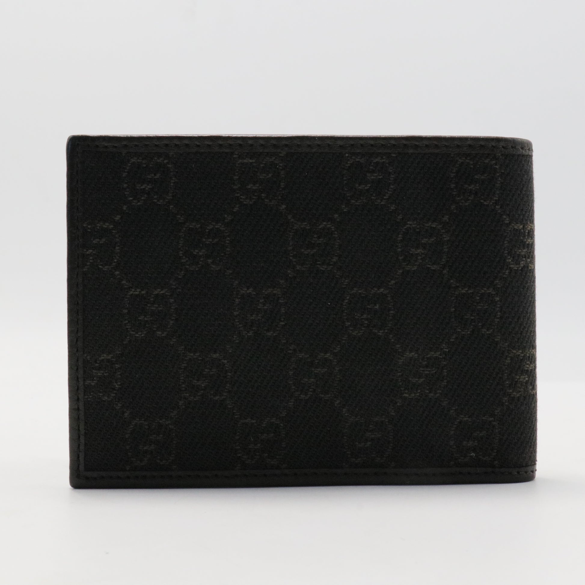 Nylon Monogram Bi-Fold Wallet Black