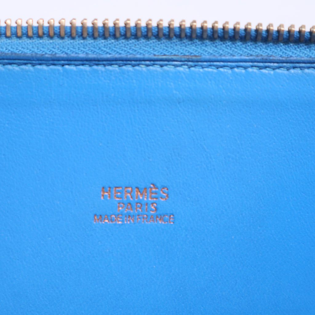 Bleu du Nord Epsom Leather Gold Plated Bolide Bag B20554