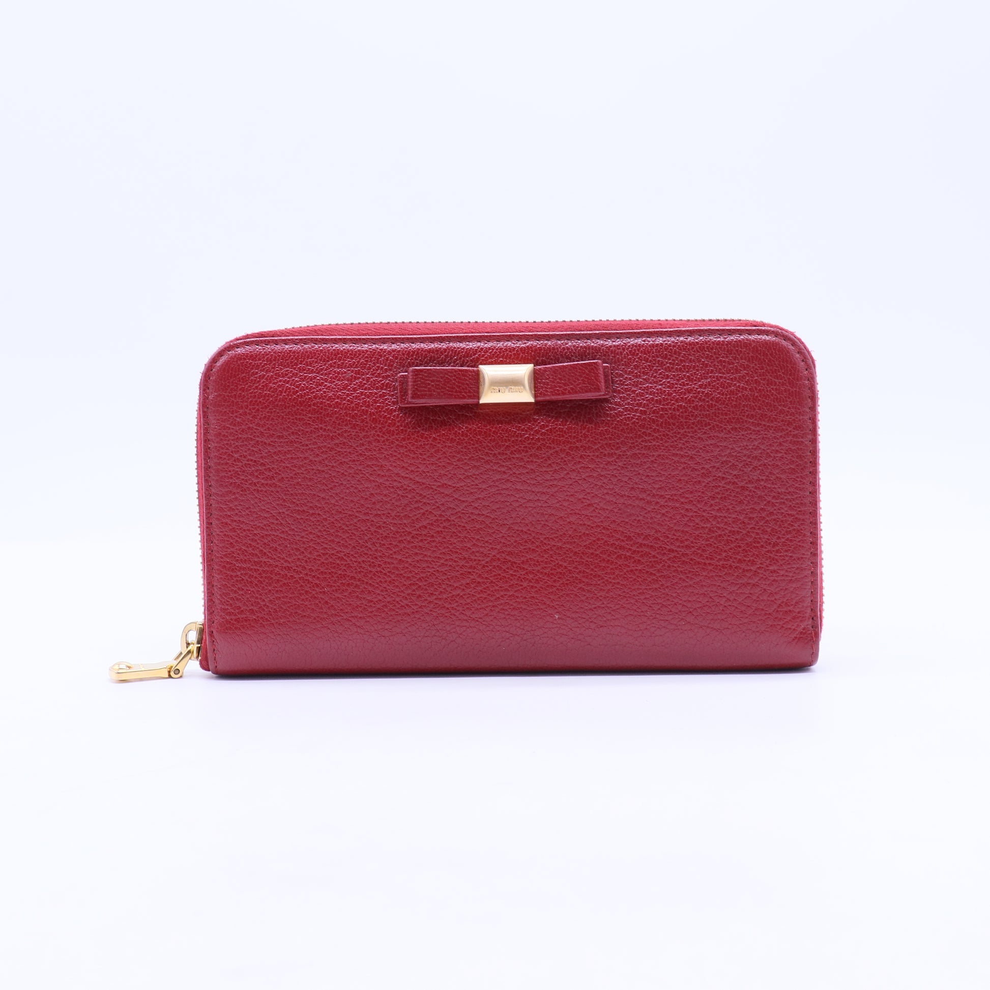 Round Zip Long Wallet Leather W21206