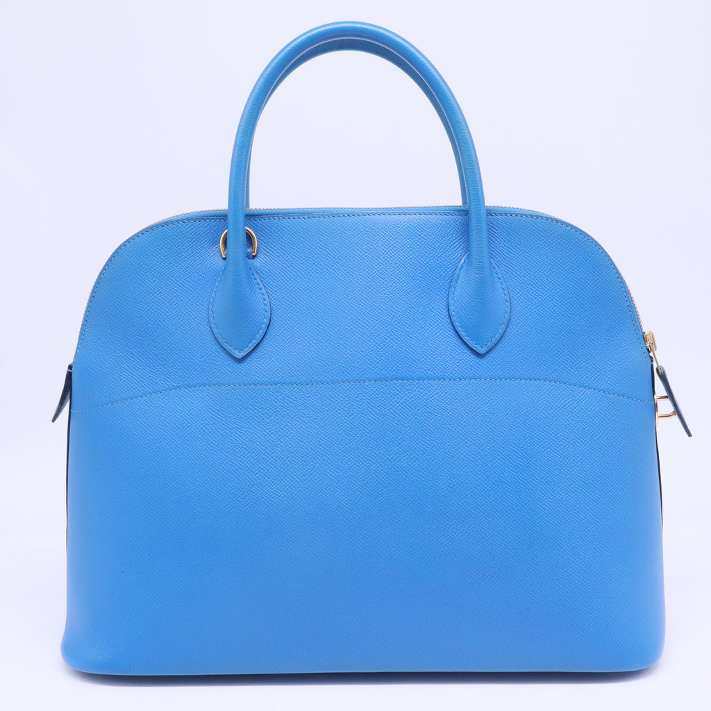 Bleu du Nord Epsom Leather Gold Plated Bolide Bag B20554