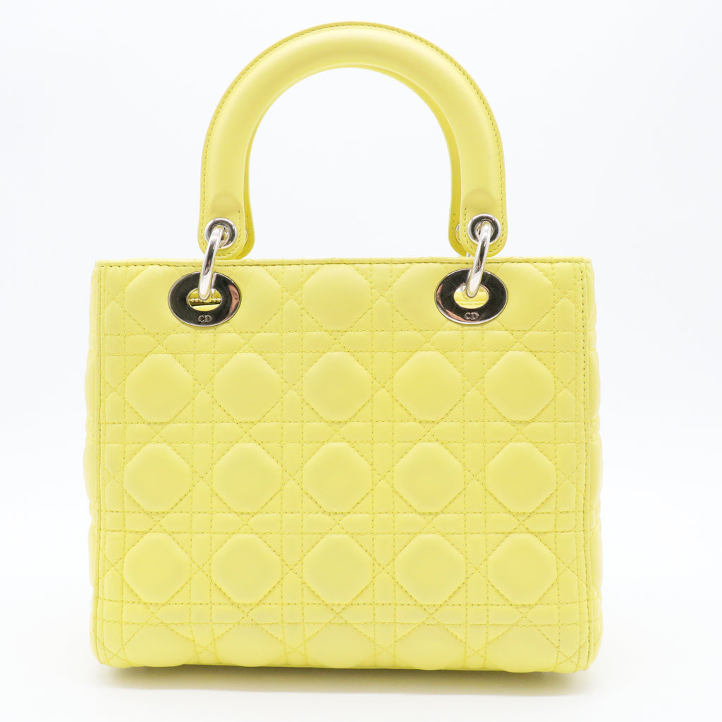 Lady Dior Bag Cannage Quilt Lambskin Medium