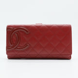 Cambon Wallet Quilted Lambskin Long