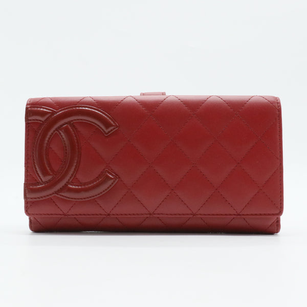 Cambon Wallet Quilted Lambskin Long