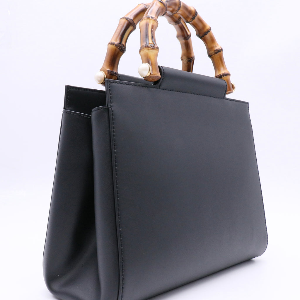 Nymphaea Top Handle Bag Leather Small Twins LDJ4702