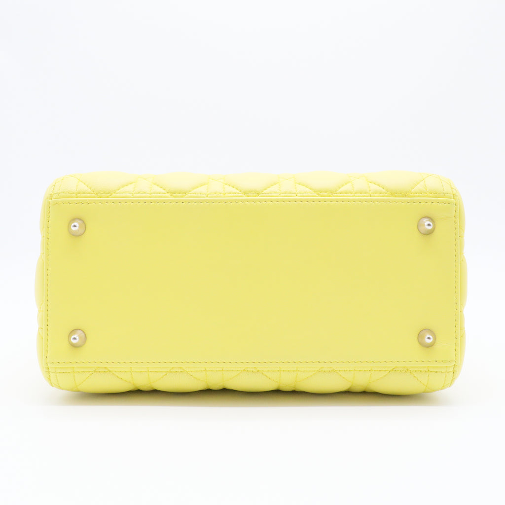Lady Dior Bag Cannage Quilt Lambskin Medium