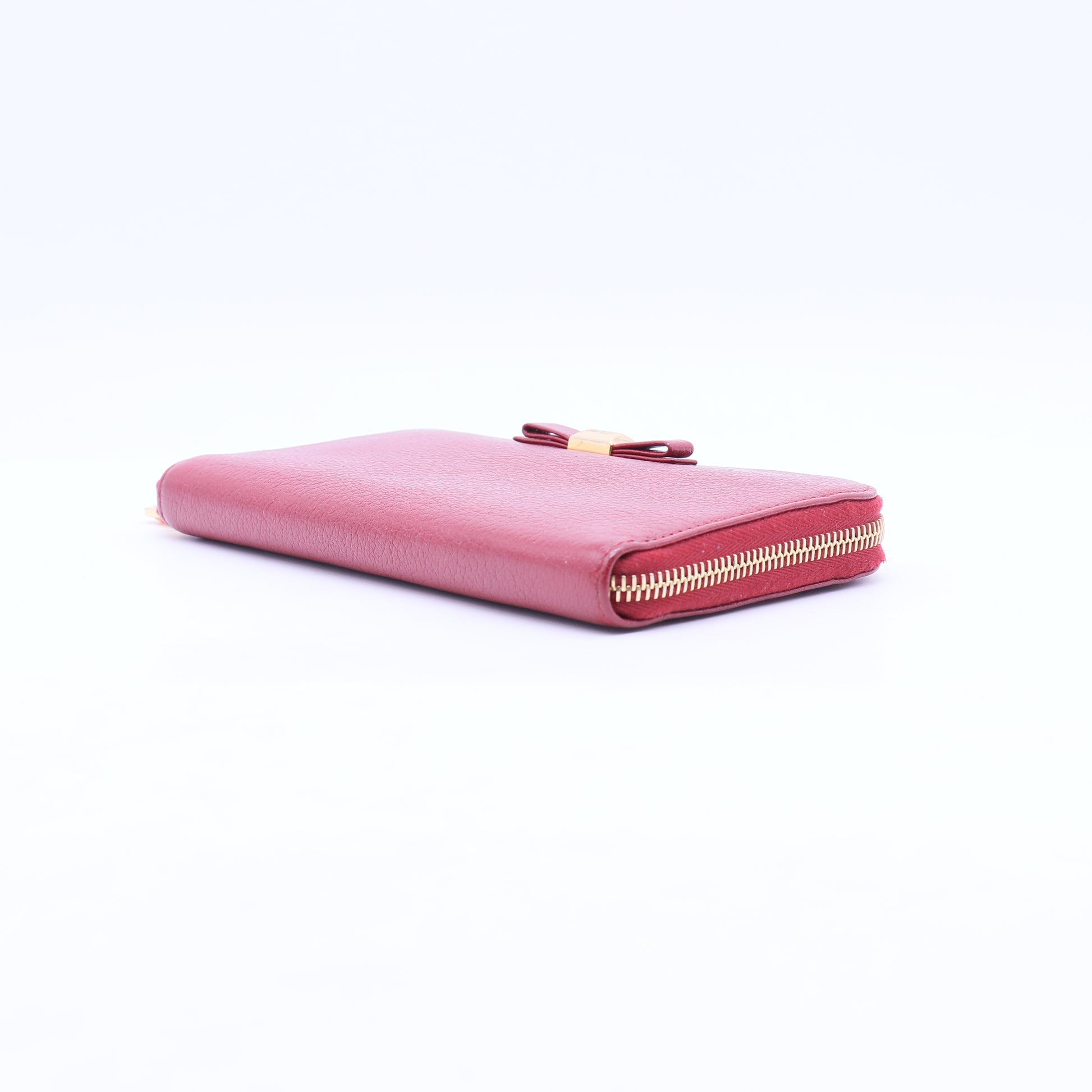 Round Zip Long Wallet Leather W21206