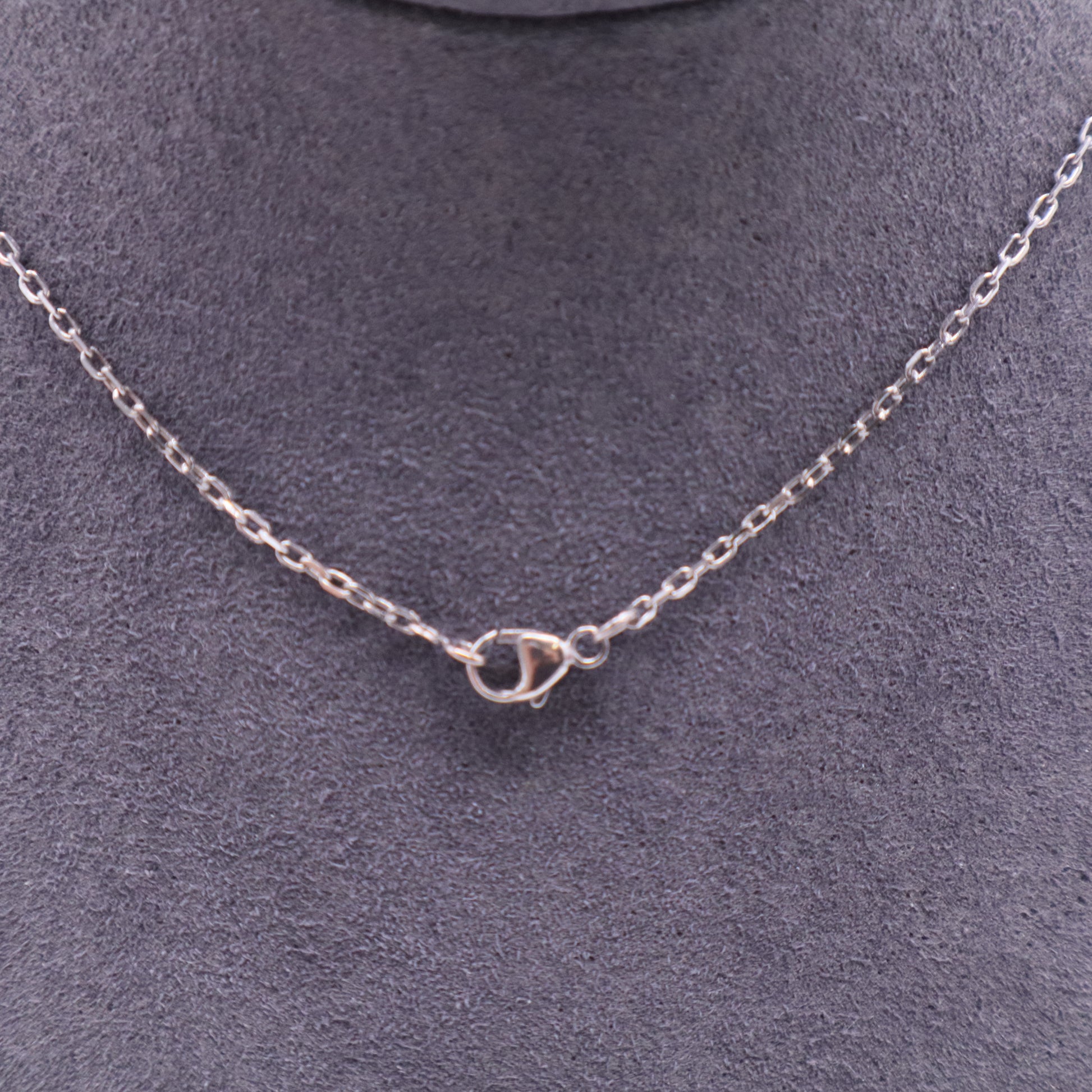 Pop H Pendant Cord Necklace Metal and Enamel W11326