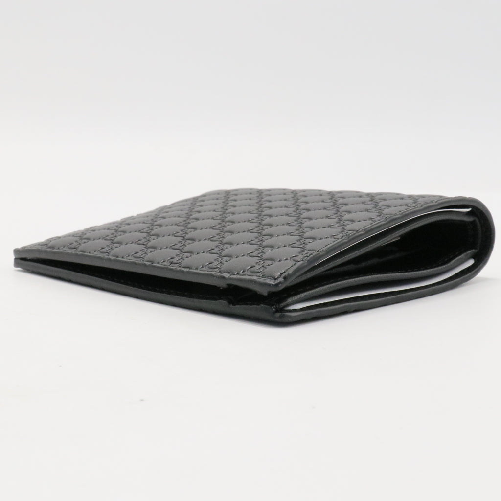 Microguccissima Pattern Leather Bifold Wallet