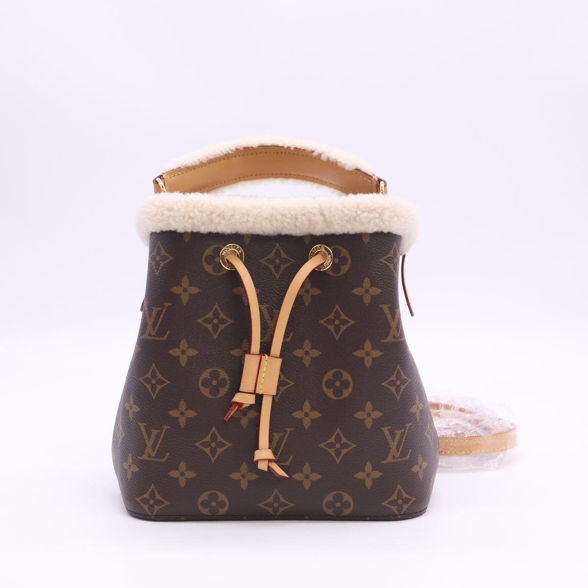 Louis Vuitton Monogram Shearling Cozygram NéoNoé BB Twins B24348