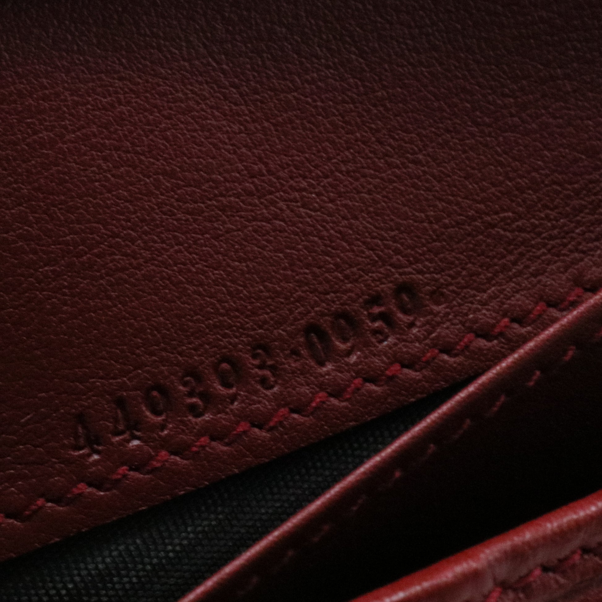 Microguccissima Continental Flap Wallet  Red