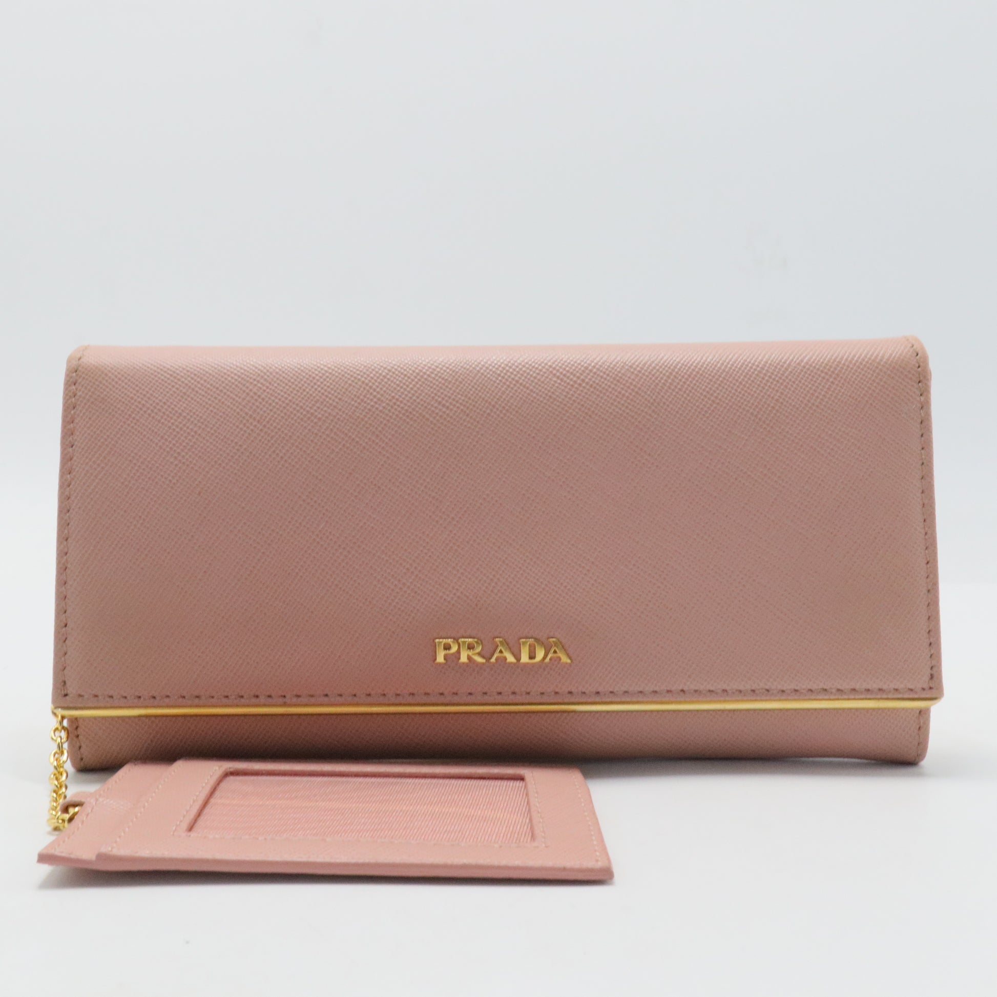 Long Wallet Safiano Leather Pink