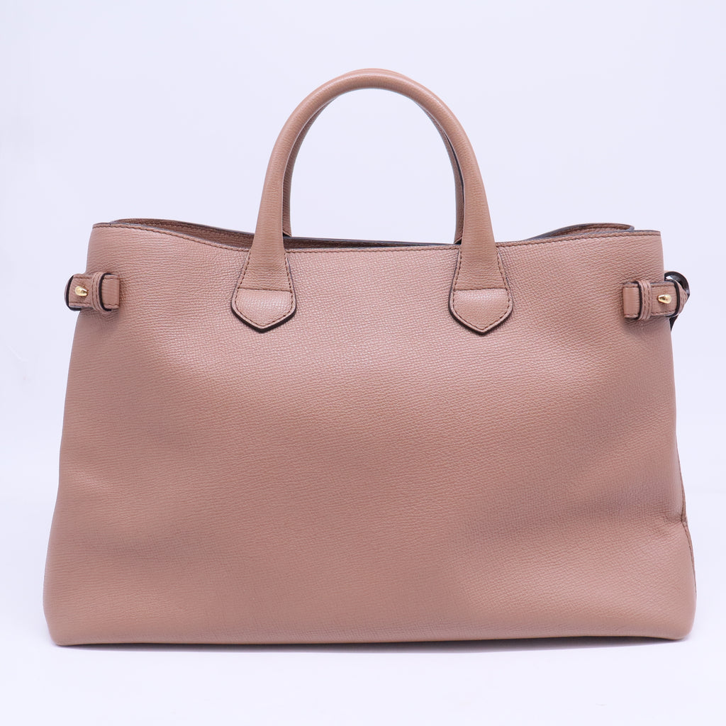 Banner Convertible Tote Leather and House Check Canvas B20215