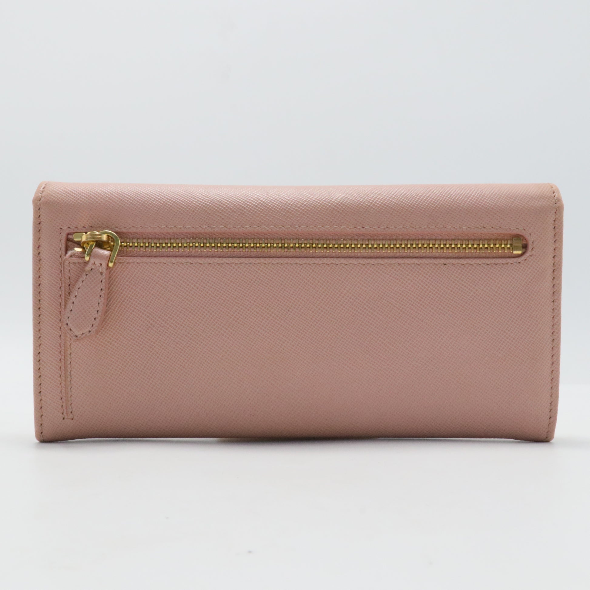 Long Wallet Safiano Leather Pink