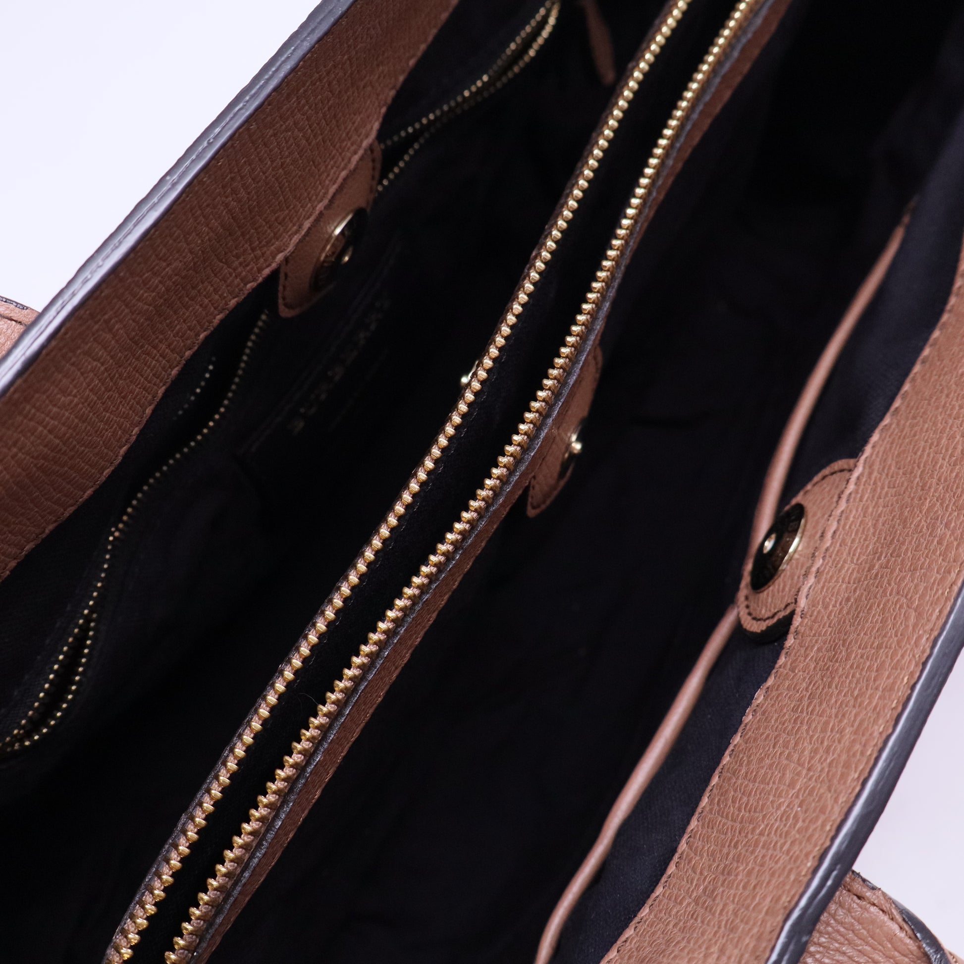 Banner Convertible Tote Leather and House Check Canvas B20215
