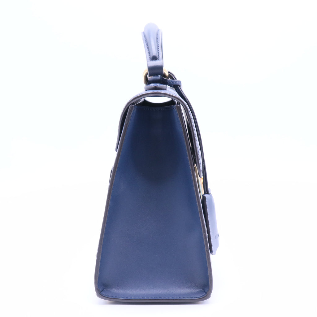 Gucci Padlock Top Handle Bag Guccissima Leather Small Twins LDJ2497