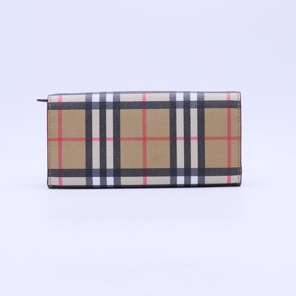 Burberry Haymarket Check Continental Wallet W21168