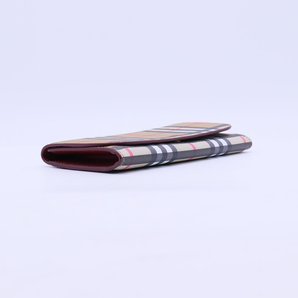 Burberry Haymarket Check Continental Wallet W21168