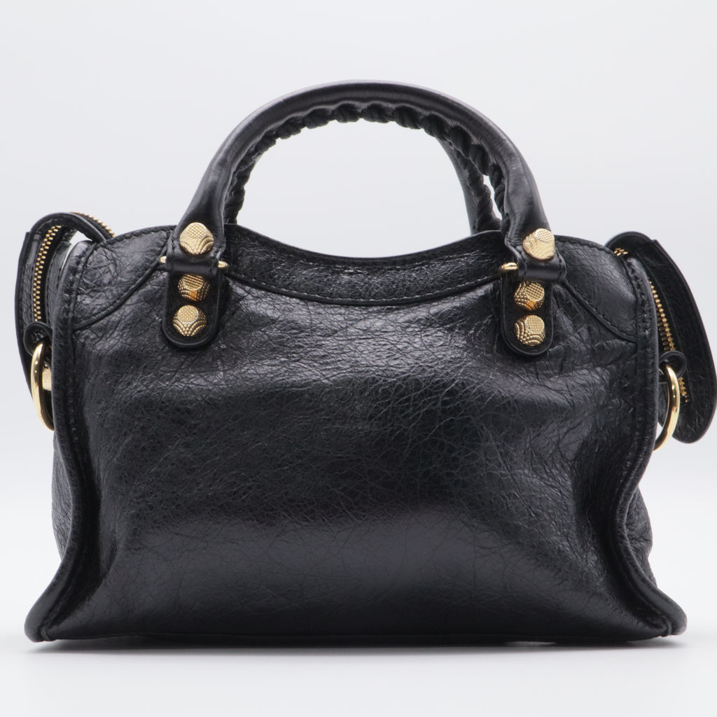City Giant Studs Handbag Leather Mini twins