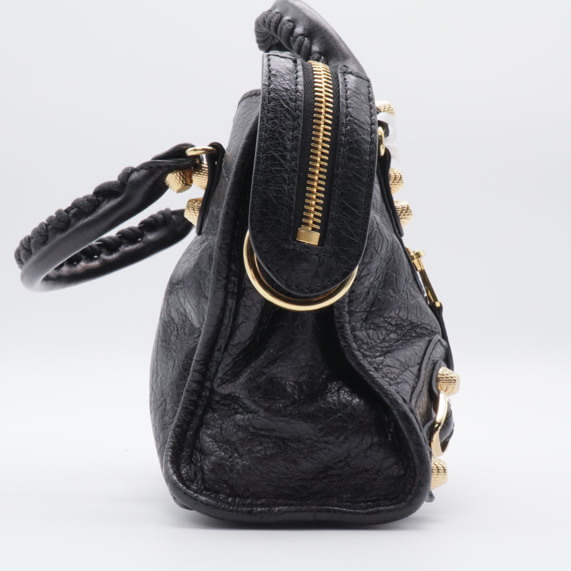 City Giant Studs Handbag Leather Mini twins