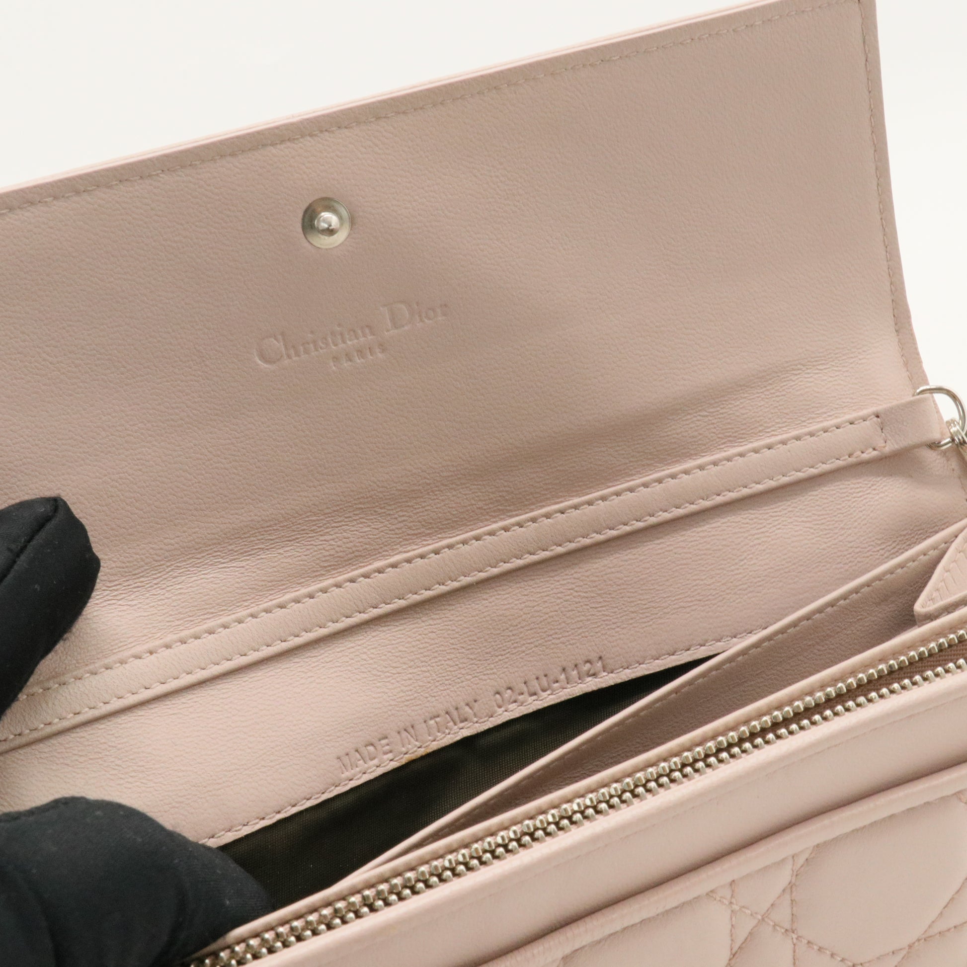 Lady Dior Croisiere Chain Wallet Cannage Quilt Lambskin
