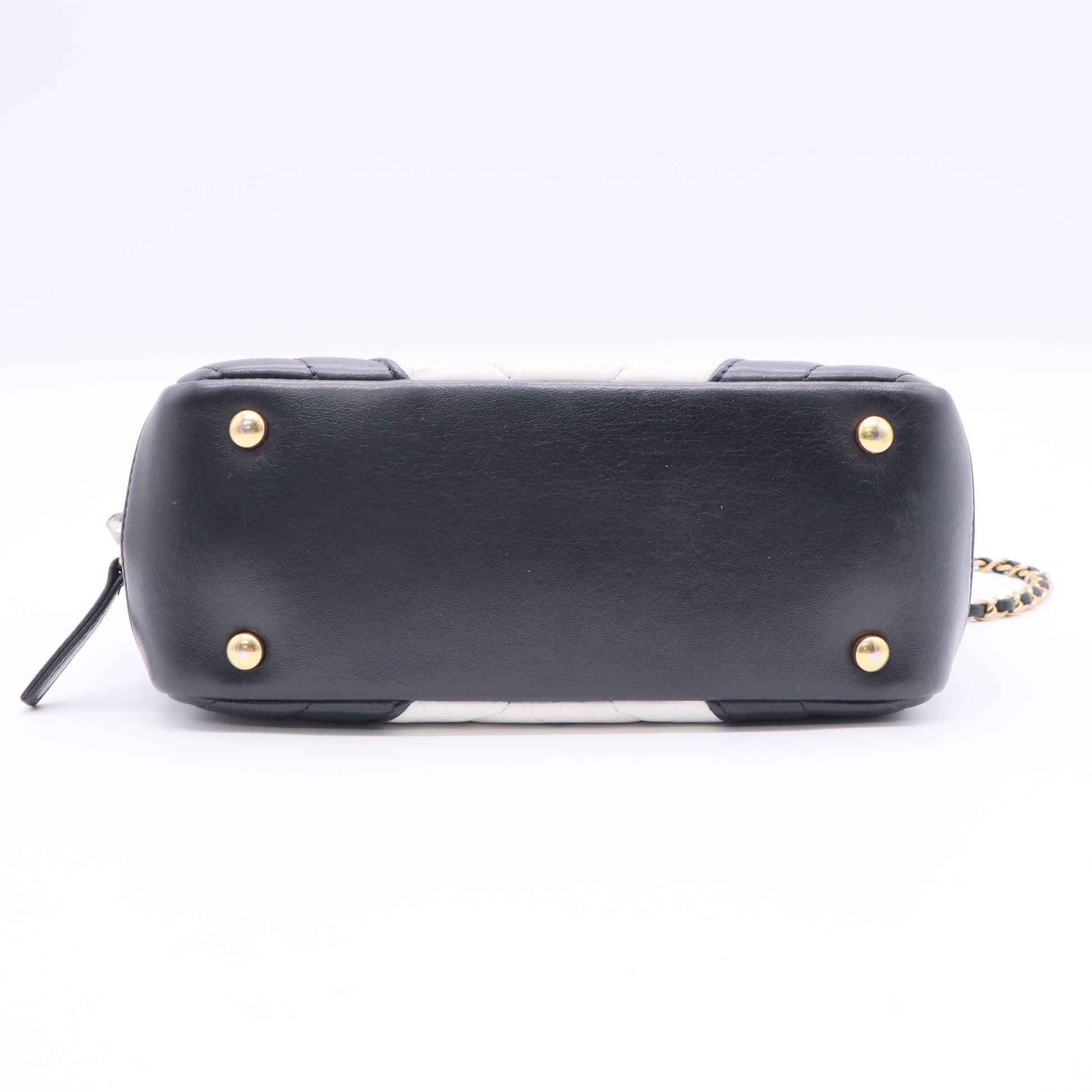 Chevron Camera Shoulder Bag Black Twins LDJ2474