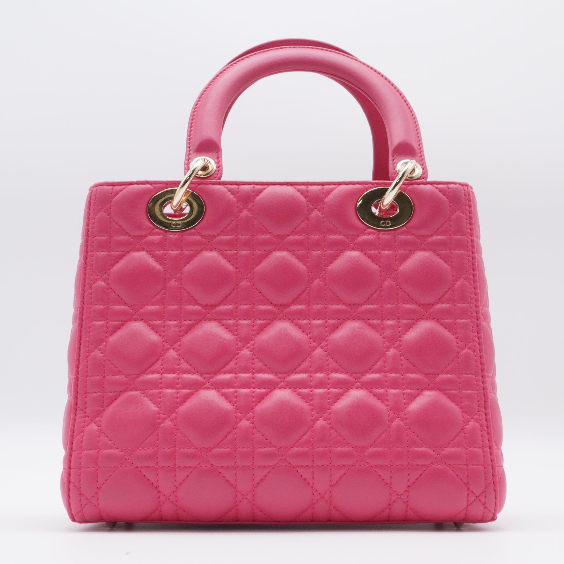 Lady Dior Bag Cannage Quilt Lambskin Medium