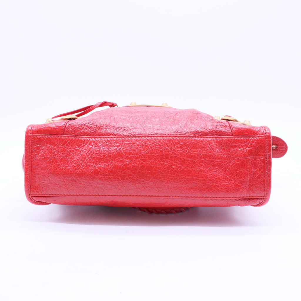 balenciaga City Classic Metallic Edge Bag Leather Mini Twins LDJ2496