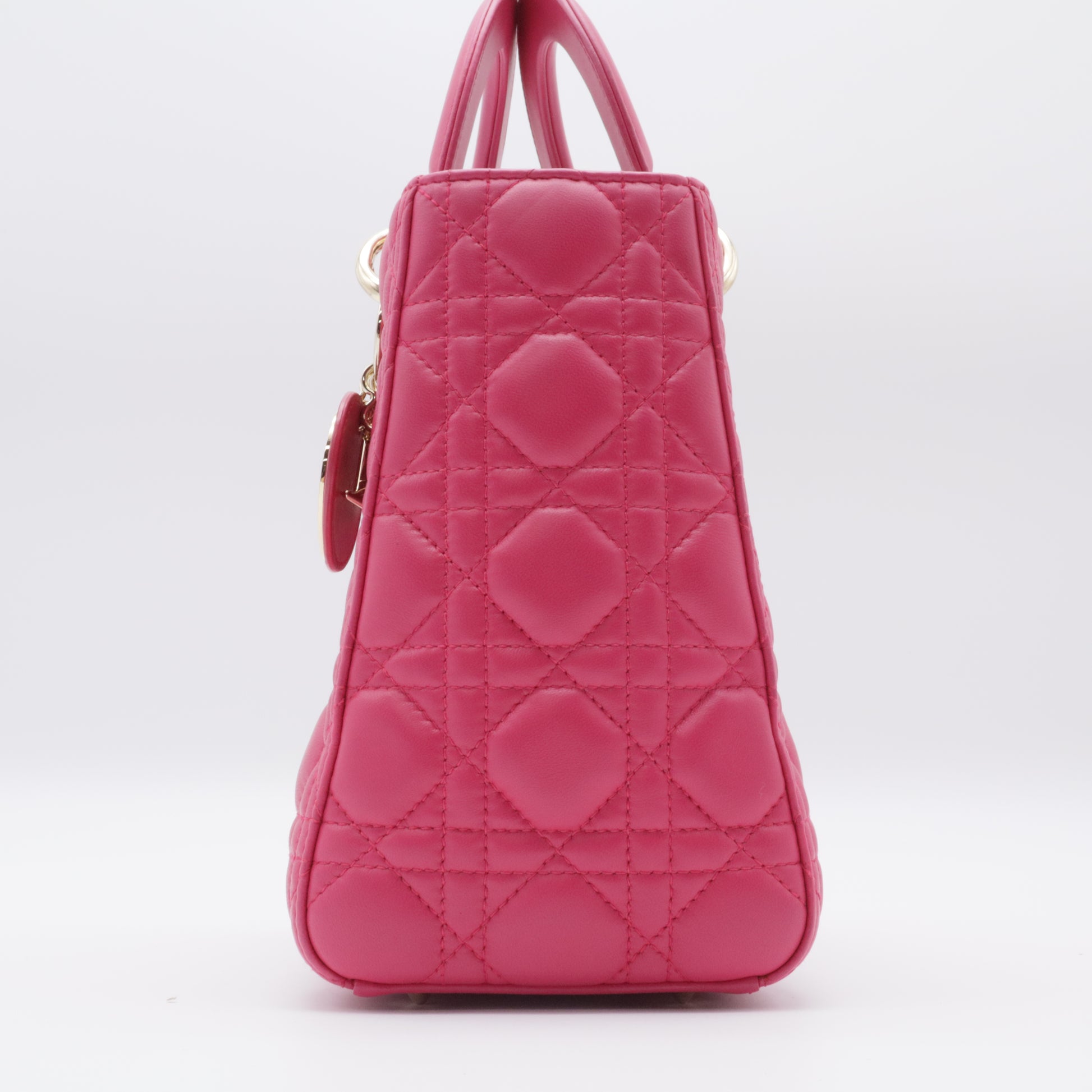 Lady Dior Bag Cannage Quilt Lambskin Medium