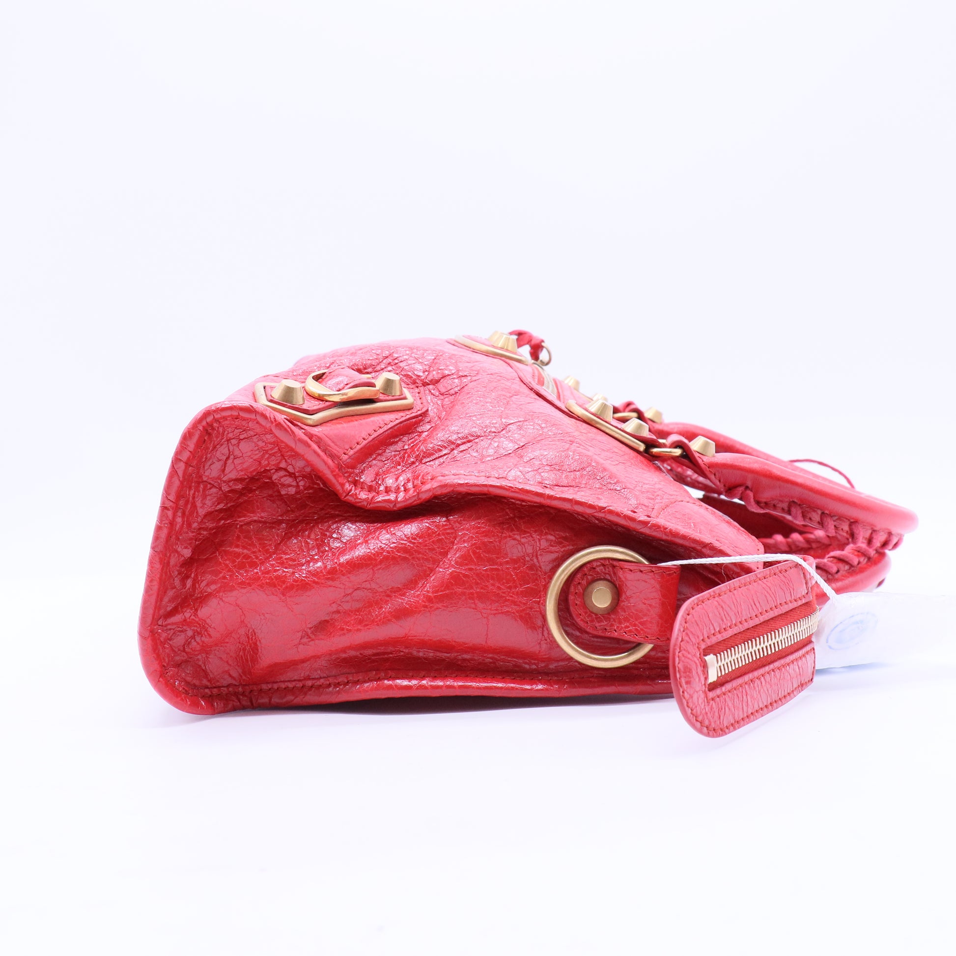 balenciaga City Classic Metallic Edge Bag Leather Mini Twins LDJ2496