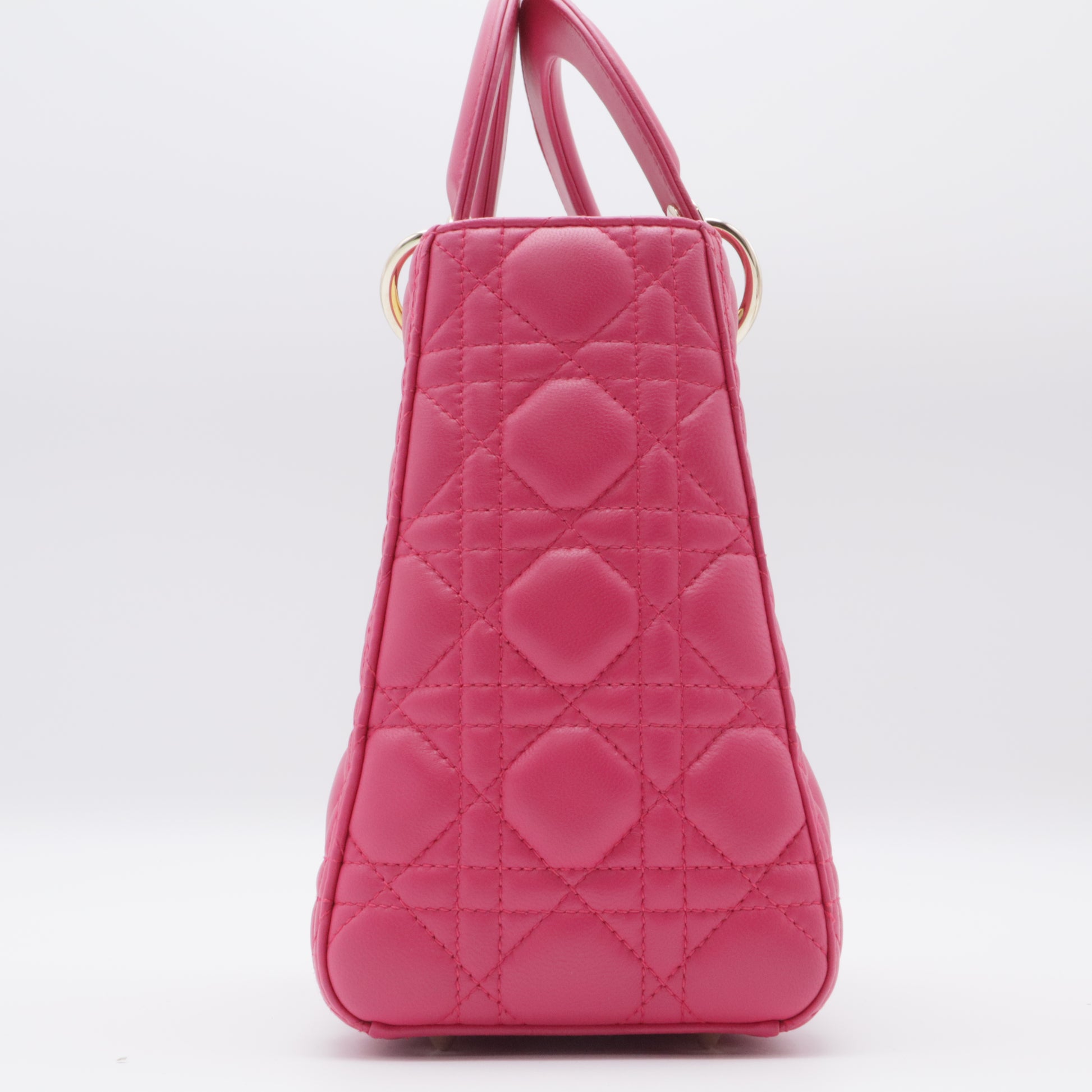 Lady Dior Bag Cannage Quilt Lambskin Medium