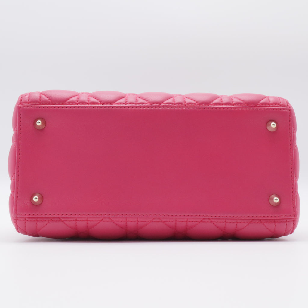 Lady Dior Bag Cannage Quilt Lambskin Medium
