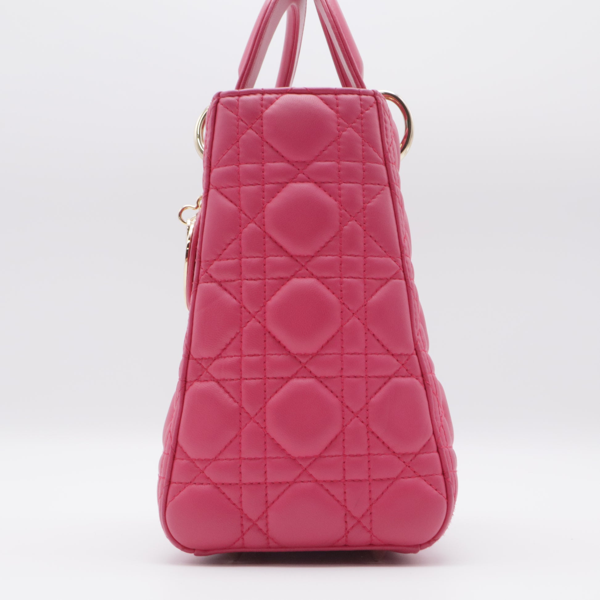 Lady Dior Bag Cannage Quilt Lambskin Medium