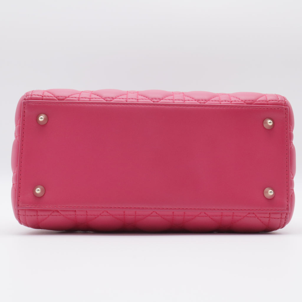 Lady Dior Bag Cannage Quilt Lambskin Medium