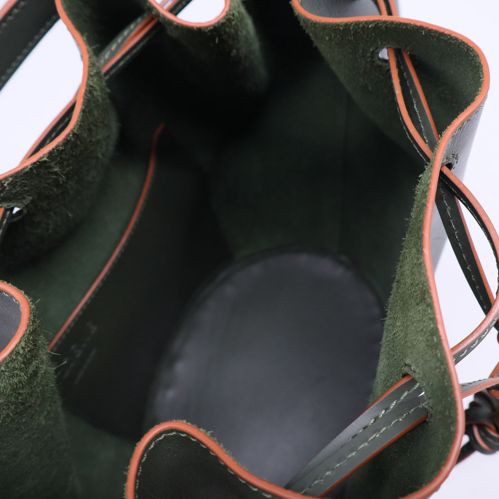 Balloon Calfskin Shoulder Bag Olive B20520